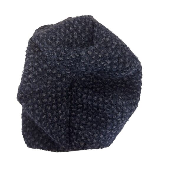 Mel En Stel Unisex Beanie Wool Textured Slouchy Modern Lux Lined Black Small EUC - Picture 5 of 13